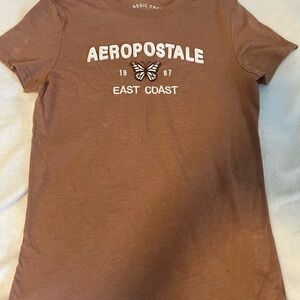 Aeropostale Classic Crew Brown Tee
